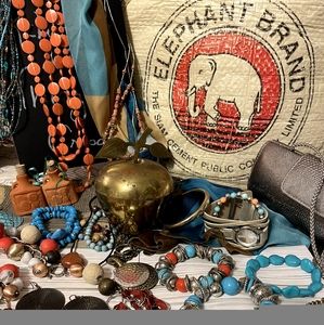 Love of Turquoise jewelry & Brass apple